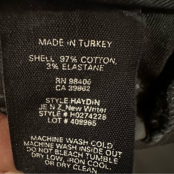 Theory | Men’s Haydin Straight Slim Fit Black Pants - Size 40 - Picture 9 of 15